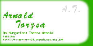 arnold torzsa business card